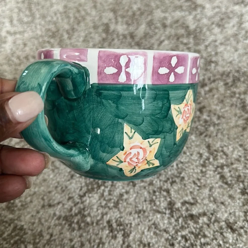 Dolce Vida Large Hand Painted Mug - Picture 2 of 4